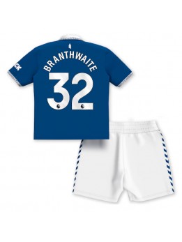 Everton Jarrad Branthwaite #32 Heimtrikotsatz für Kinder 2023-24 Kurzarm (+ Kurze Hosen)